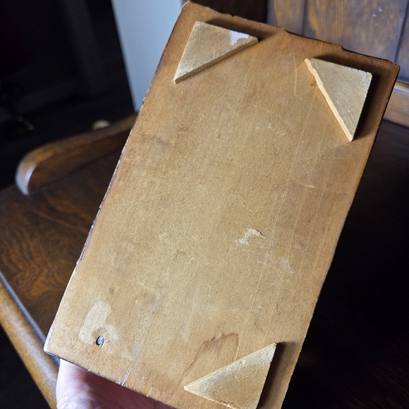 Decorative Gold and Brown Jewelry Box Wood Box - Picture 9 of 11